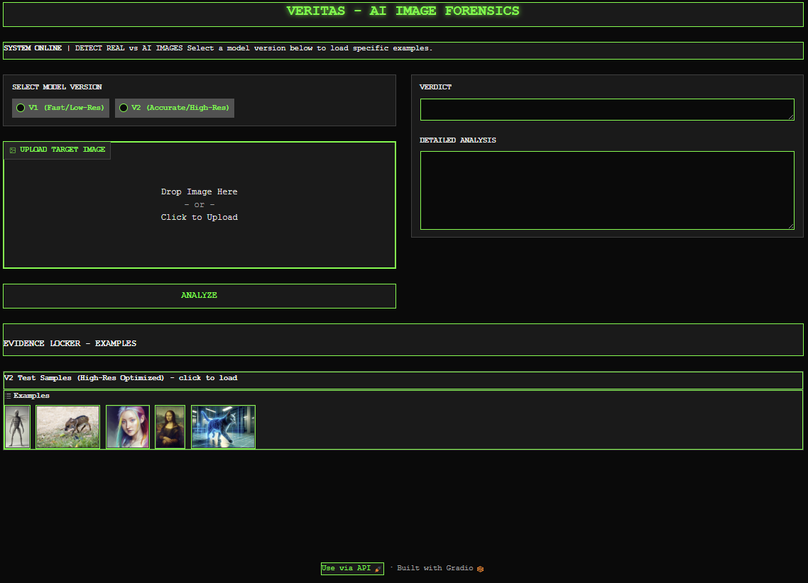 VERITAS AI Image Detector